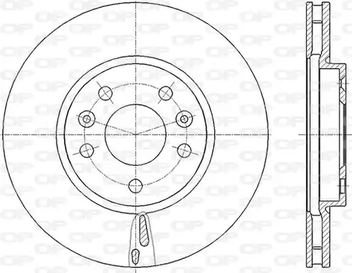 спирачен диск OPEN PARTS BDR2846.20