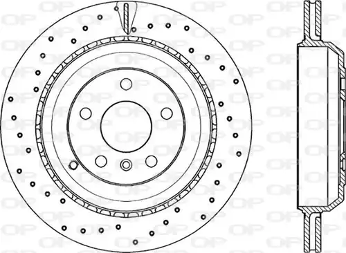 спирачен диск OPEN PARTS BDRS2297.25