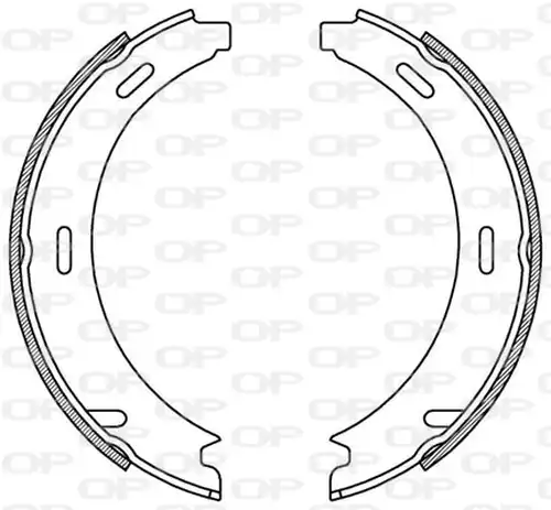 комплект спирачна челюст OPEN PARTS BSA2040.00