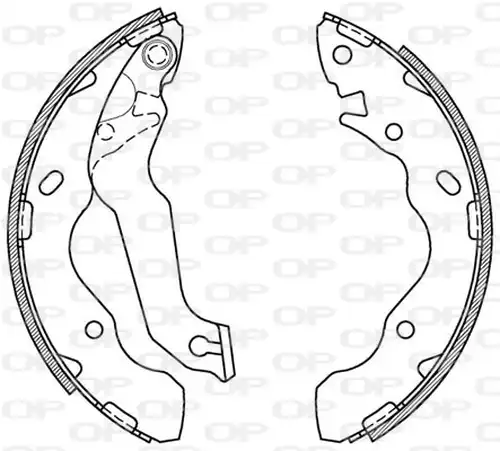 комплект спирачна челюст OPEN PARTS BSA2071.00