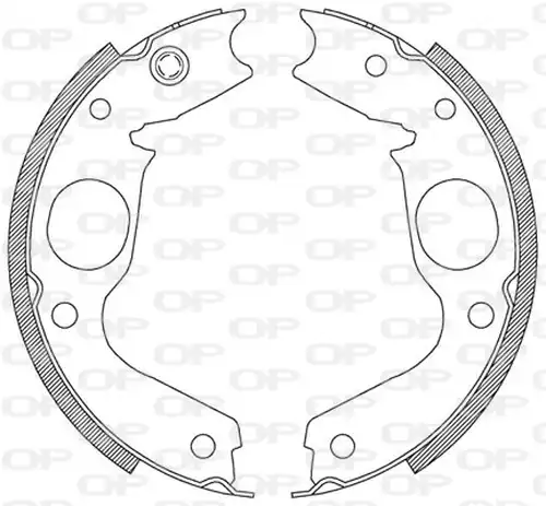 комплект спирачна челюст OPEN PARTS BSA2076.00