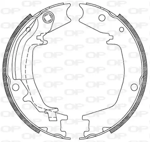 комплект спирачна челюст OPEN PARTS BSA2128.00