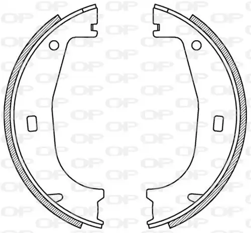 комплект спирачна челюст OPEN PARTS BSA2155.00