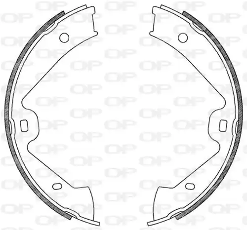 комплект спирачна челюст OPEN PARTS BSA2181.00