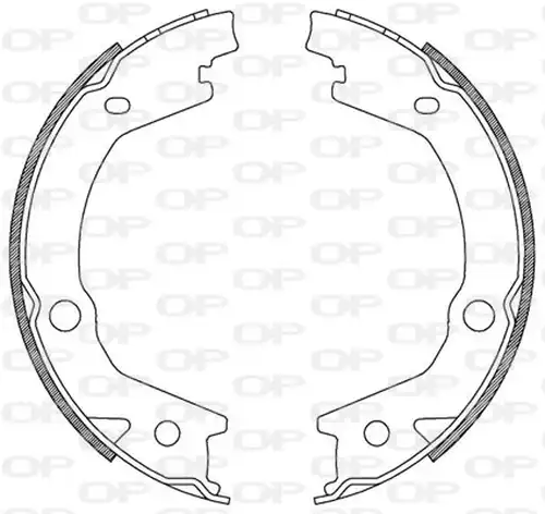 комплект спирачна челюст OPEN PARTS BSA2182.00