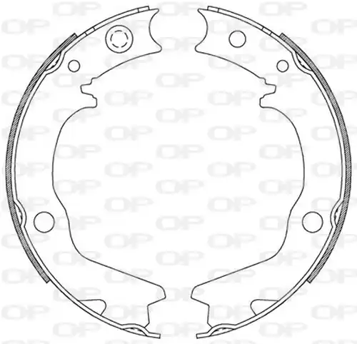 комплект спирачна челюст OPEN PARTS BSA2185.00