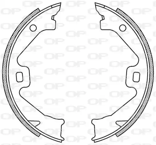 комплект спирачна челюст OPEN PARTS BSA2186.00