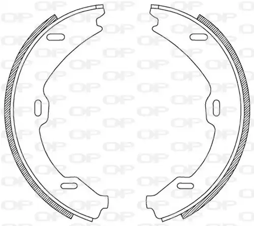 комплект спирачна челюст OPEN PARTS BSA2188.00