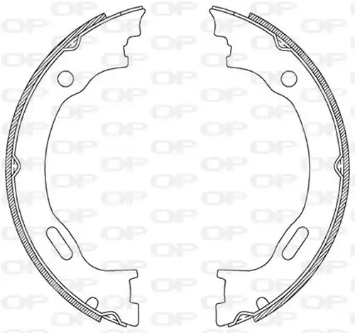 комплект спирачна челюст OPEN PARTS BSA2189.00