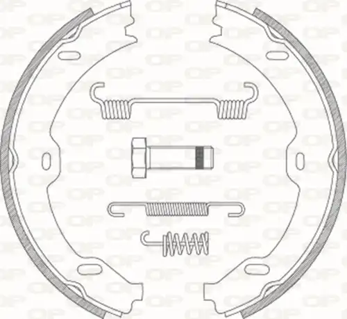 комплект спирачна челюст OPEN PARTS BSA2190.00