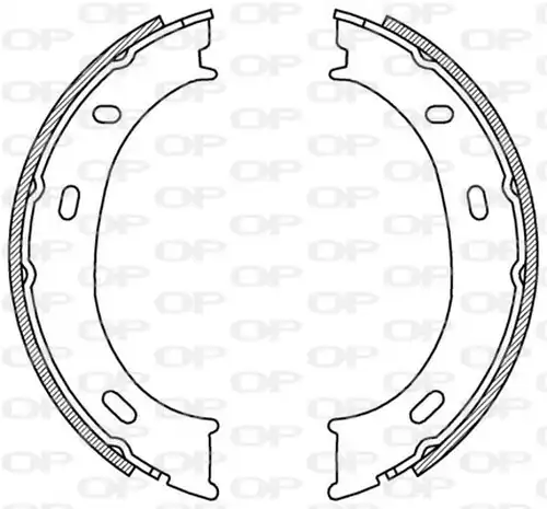 комплект спирачна челюст OPEN PARTS BSA2192.00