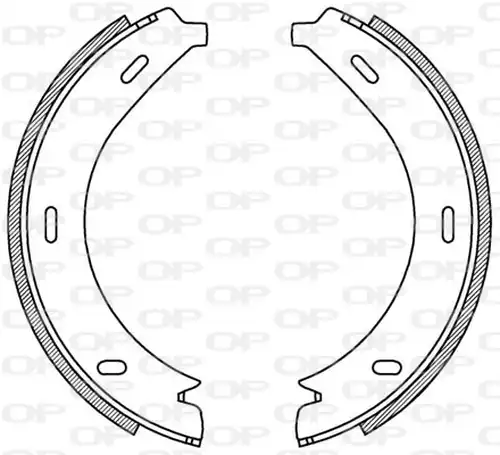 комплект спирачна челюст OPEN PARTS BSA2195.00