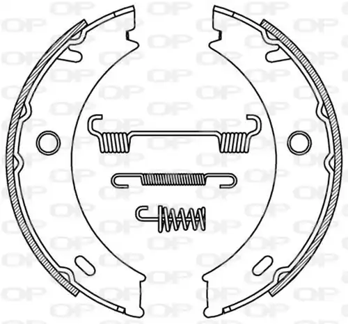 комплект спирачна челюст OPEN PARTS BSA2196.00