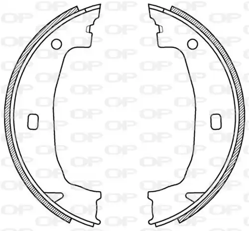 комплект спирачна челюст OPEN PARTS BSA2197.00