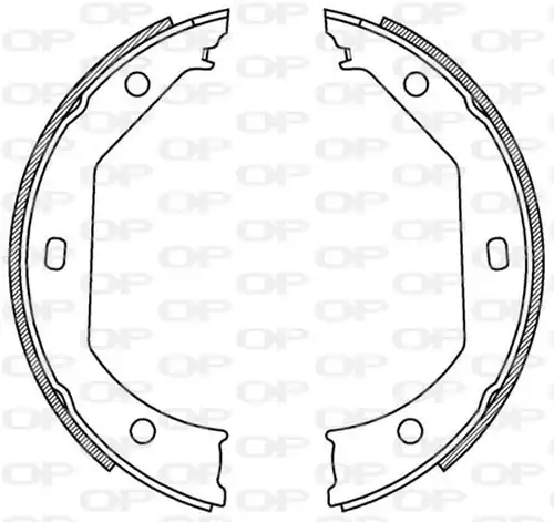 комплект спирачна челюст OPEN PARTS BSA2198.00