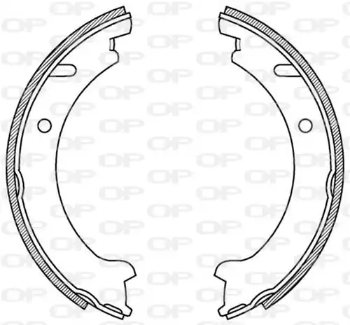 комплект спирачна челюст OPEN PARTS BSA2203.00