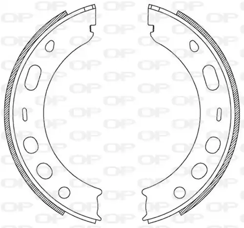 комплект спирачна челюст OPEN PARTS BSA2204.00