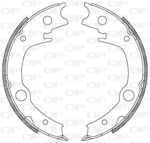 комплект спирачна челюст OPEN PARTS BSA2207.00