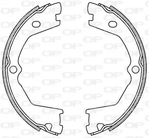 комплект спирачна челюст OPEN PARTS BSA2209.00