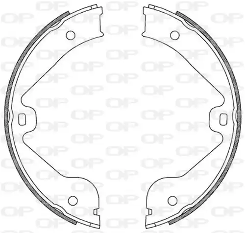 комплект спирачна челюст OPEN PARTS BSA2211.00