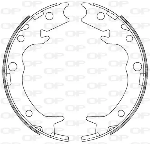 комплект спирачна челюст OPEN PARTS BSA2212.00