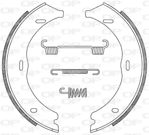 комплект спирачна челюст OPEN PARTS BSA2216.00