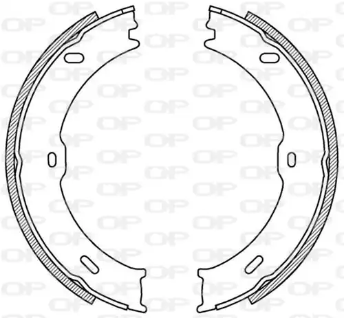 комплект спирачна челюст OPEN PARTS BSA2217.00