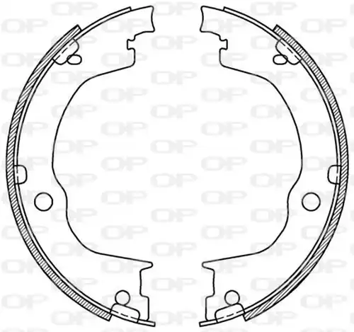 комплект спирачна челюст OPEN PARTS BSA2220.00