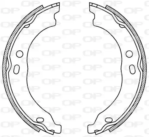 комплект спирачна челюст OPEN PARTS BSA2221.00