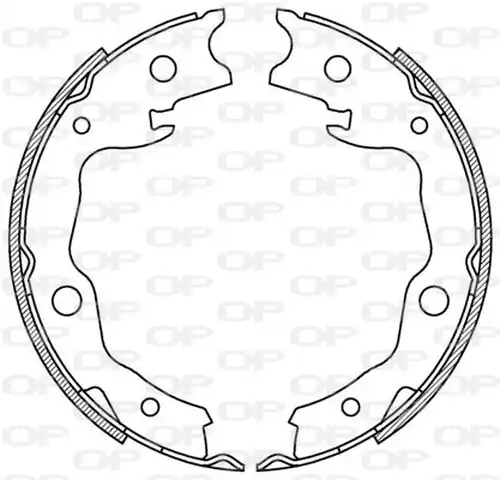 комплект спирачна челюст OPEN PARTS BSA2223.00