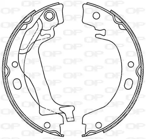 комплект спирачна челюст OPEN PARTS BSA2224.00