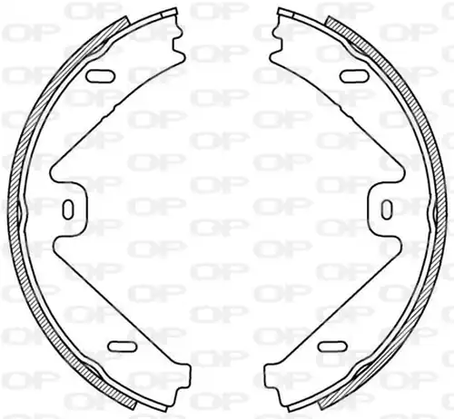 комплект спирачна челюст OPEN PARTS BSA2225.00