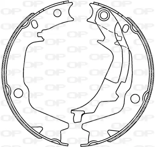 комплект спирачна челюст OPEN PARTS BSA2232.00