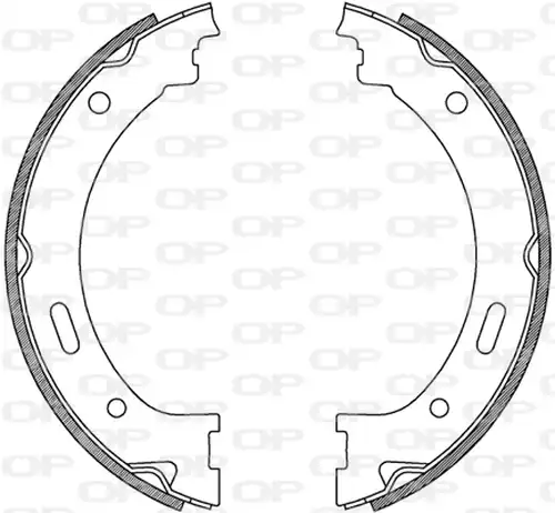 комплект спирачна челюст OPEN PARTS BSA2239.00