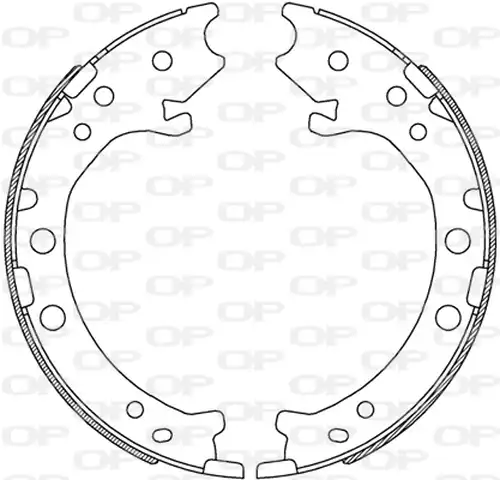 комплект спирачна челюст OPEN PARTS BSA2243.00