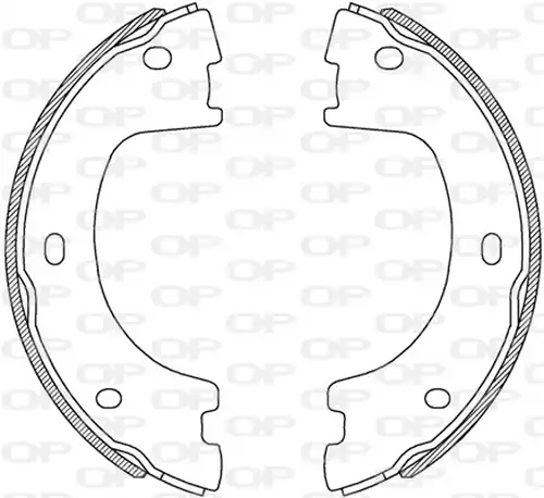 комплект спирачна челюст OPEN PARTS BSA2244.00