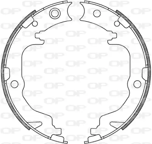 комплект спирачна челюст OPEN PARTS BSA2247.00