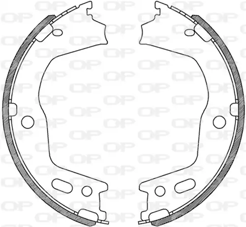 комплект спирачна челюст OPEN PARTS BSA2248.00