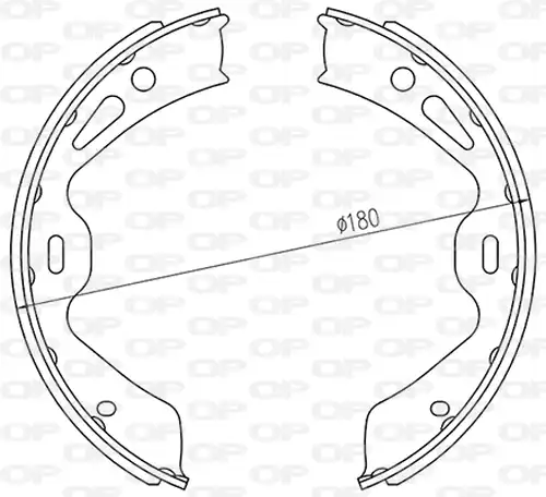 комплект спирачна челюст OPEN PARTS BSA2259.00