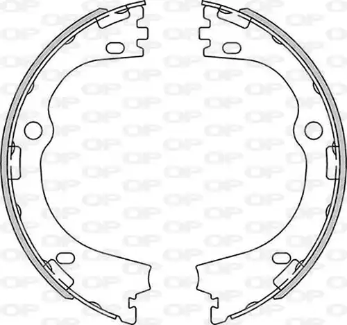 комплект спирачна челюст OPEN PARTS BSA2270.00