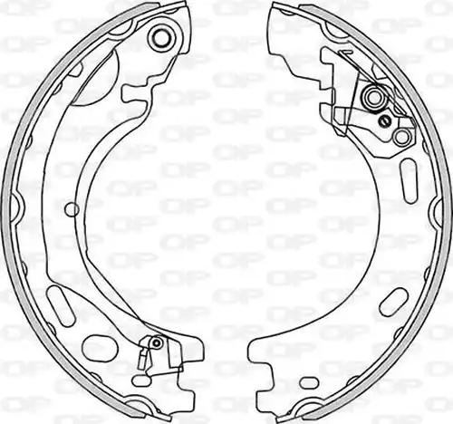 комплект спирачна челюст OPEN PARTS BSA2271.00