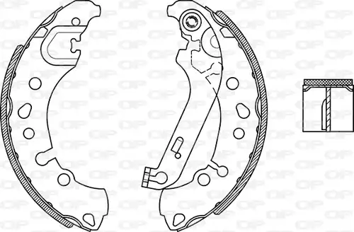 комплект спирачна челюст OPEN PARTS BSA2279.00