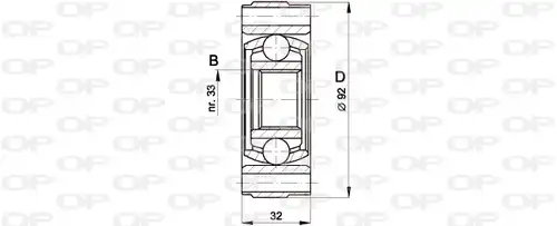 каре комплект, полуоска OPEN PARTS CVJ5401.20