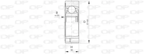 каре комплект, полуоска OPEN PARTS CVJ5411.20