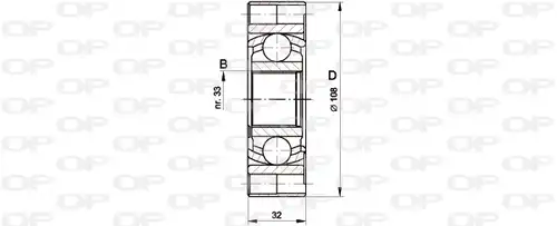 каре комплект, полуоска OPEN PARTS CVJ5418.20