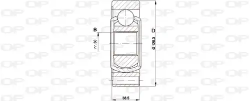 каре комплект, полуоска OPEN PARTS CVJ5428.20