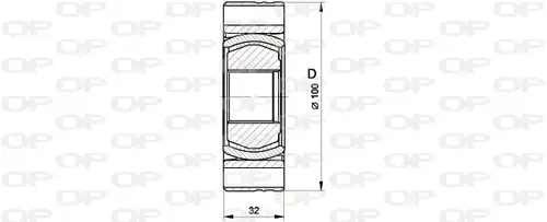 каре комплект, полуоска OPEN PARTS CVJ5545.20