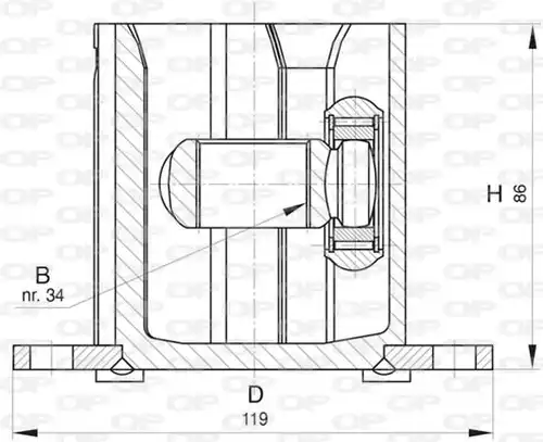 каре комплект, полуоска OPEN PARTS CVJ5817.20