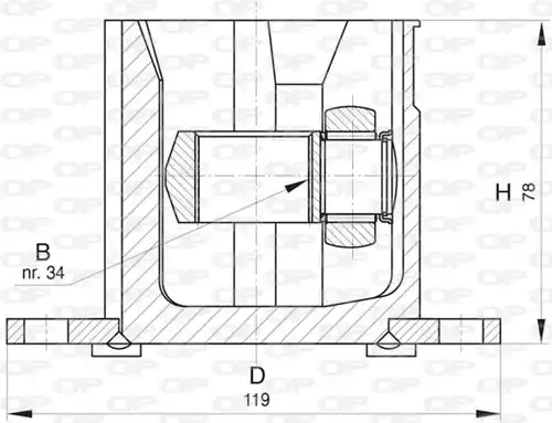 каре комплект, полуоска OPEN PARTS CVJ5832.20