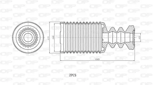 прахозащитен комплект, амортисьор OPEN PARTS DCK5112.02